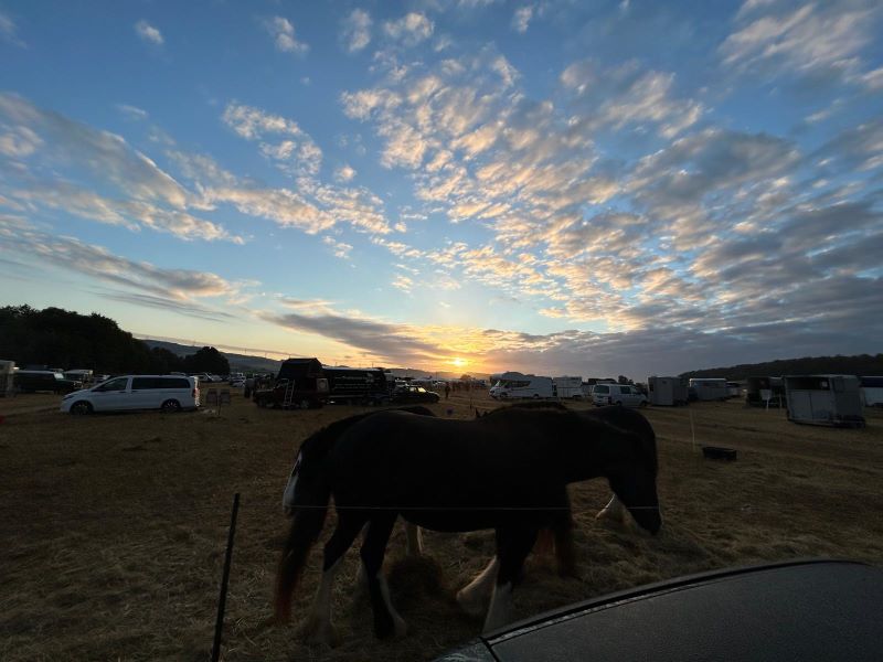 Morgenstimmung im Fahrerlager